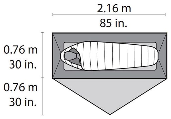 1-Personen-Zelt MSR Hubba NX Solo Grün