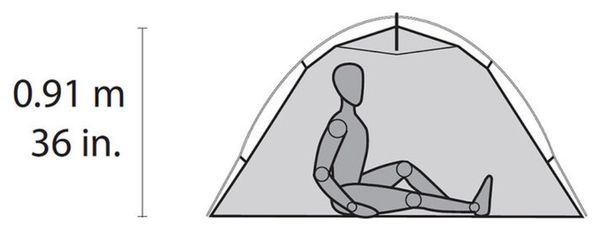 1-Personen-Zelt MSR Hubba NX Solo Grün
