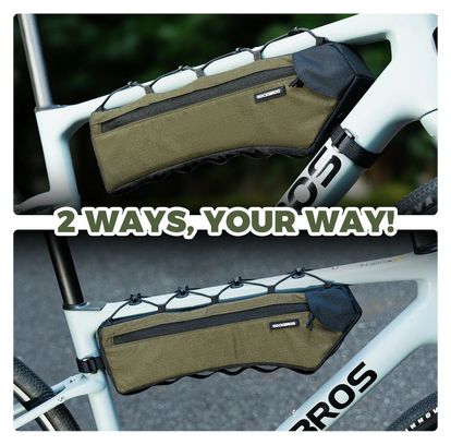 Sacoche vélo avec fermeture éclair latérale