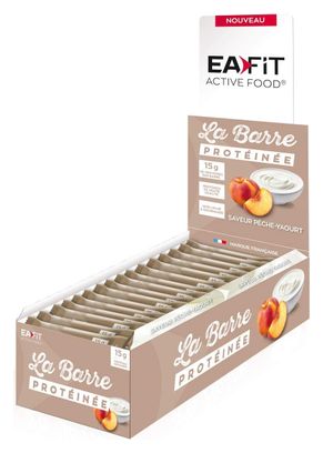 EAFIT Barre Protéinée Présentoir de 24 Barres de 46g - Pêche/Yaourt