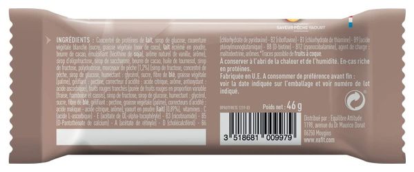 EAFIT Barre Protéinée Présentoir de 24 Barres de 46g - Pêche/Yaourt