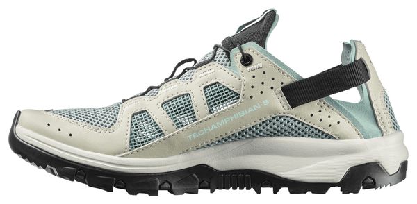 Chaussures Amphibies Salomon Techamphibian 5 Vert Femme