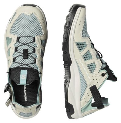 Chaussures Amphibies Salomon Techamphibian 5 Vert Femme