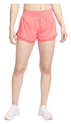 2-in-1 Shorts Damen Nike Dri-Fit One 3in Pink