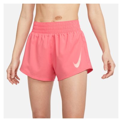 Pantaloncini 2 in 1 Nike Dri-Fit One 3in Pink Donna