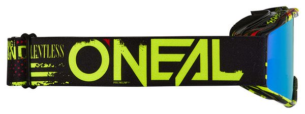 O'Neal B-10 Attack Kids Goggle Black/Yellow Radium Blue