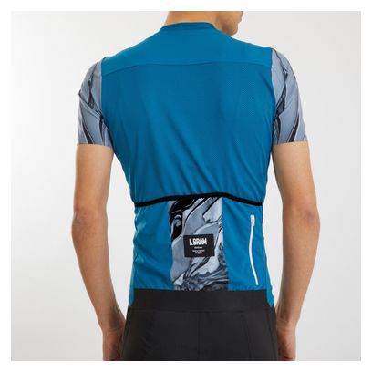 LeBram Ventoux Pétrole Short Sleeves Jersey Pelforth Blue