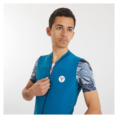 LeBram Ventoux Pétrole Kurzarmtrikot Pelforth Blau