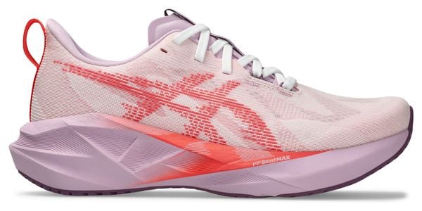 Chaussures Running Asics Novablast 5 Blanc/Corail/Violet Femme