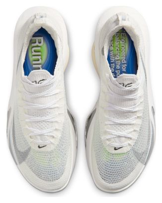 Nike Alphafly 3 Running Shoes, White/Silver, Men's