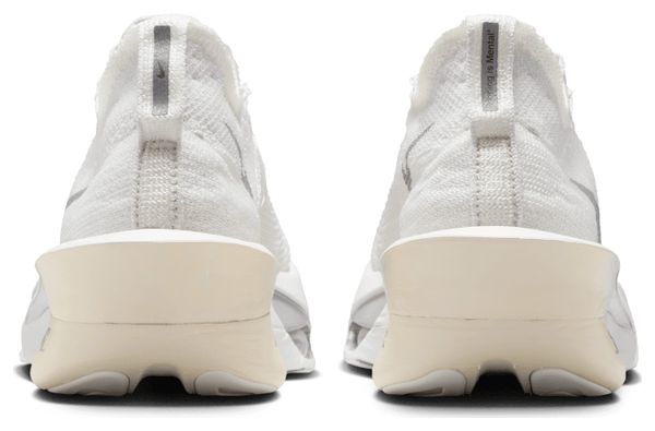Nike Alphafly 3 Running Shoes, White/Silver, Men's