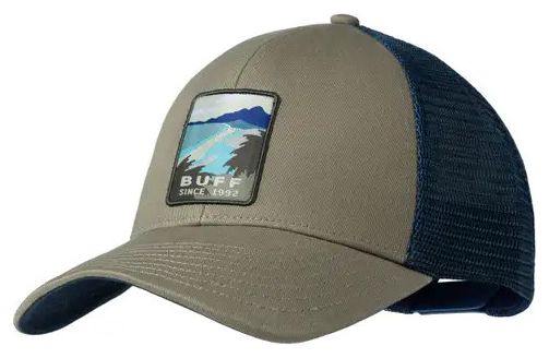 Casquette Buff Explore Trucker Cap Kaki Bleu