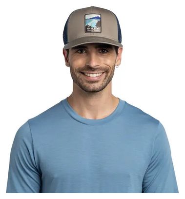 Casquette Buff Explore Trucker Cap Kaki Bleu