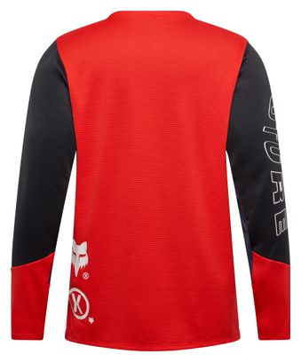 Maillot Manches Longues Enfant Fox Defend Elevated Junior Rouge
