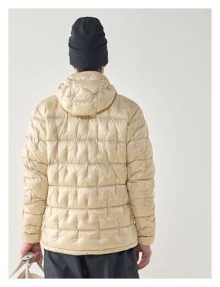 Giacca con cappuccio Haglöfs Hede Down Beige da uomo