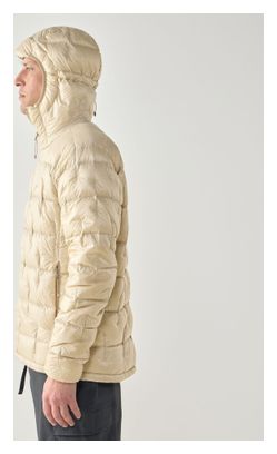 Giacca con cappuccio Haglöfs Hede Down Beige da uomo