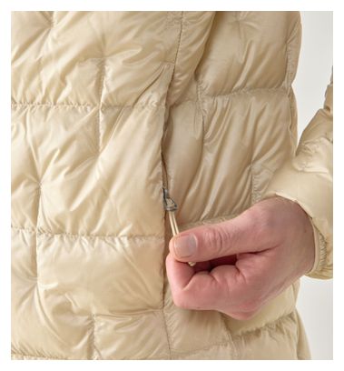 Giacca con cappuccio Haglöfs Hede Down Beige da uomo