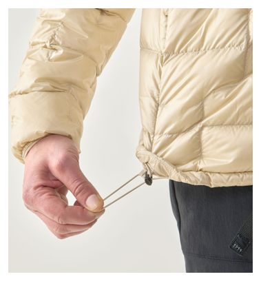 Giacca con cappuccio Haglöfs Hede Down Beige da uomo