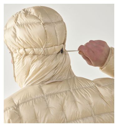 Giacca con cappuccio Haglöfs Hede Down Beige da uomo