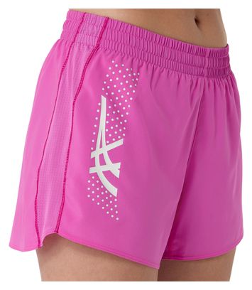 Pantaloncini Asics Icon 4in Rosa Donna