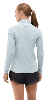 Maglia con zip 1/4 Hoka GlideTech Blu Donna