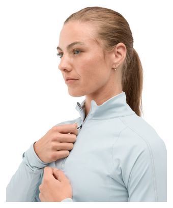 Maglia con zip 1/4 Hoka GlideTech Blu Donna