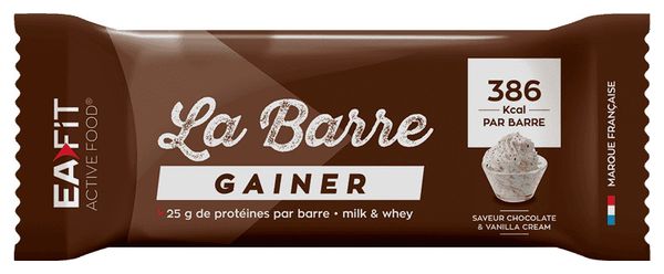 La Barre Gainer Chocolate et Vanilla Cream x 16 barres