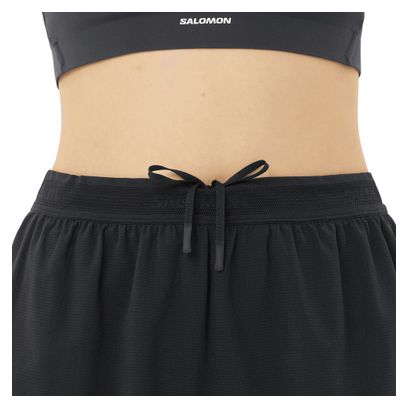 Short Splité Salomon Sense Aero 3in Noir Femme