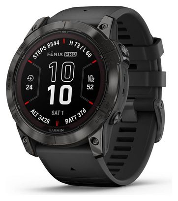 GARMIN Fenix 7 Pro Sapphire Solar - Montre de sport connectée - Noir