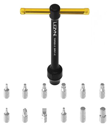 Lezyne TORQUE DRIVE Momentsleutelset Zwart Goud