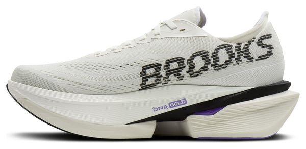 Zapatillas de running Brooks Hyperion Max 4 blancas/moradas para hombre