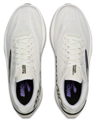 Zapatillas de running Brooks Hyperion Max 4 blancas/moradas para hombre