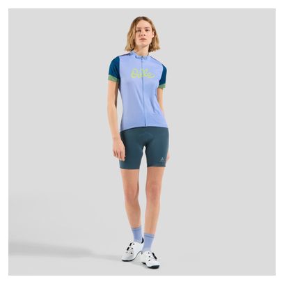 Odlo Heritage Essentials Women's Short Sleeve Jersey Blue/Multi