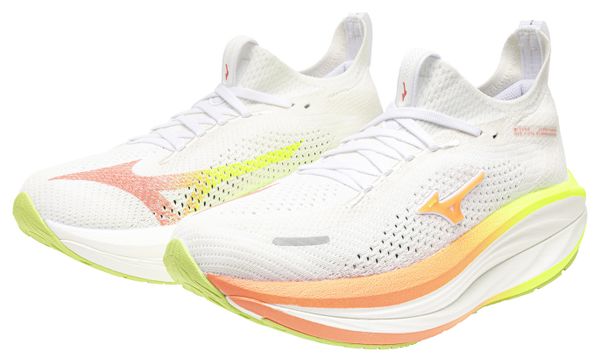 Zapatillas de running Mizuno Neo Vista 3 blancas/naranjas para mujer