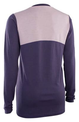 Maillot de corps VTT manches Longues ION Mérinos Violet Femme