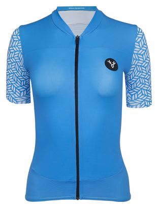 Maglia a maniche corte da donna LeBram Aspin Azzurro vestibilità sartoriale
