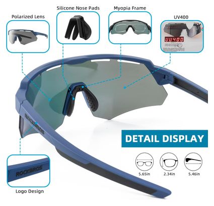 Sunglasses polarized 4 lenses interchangeable