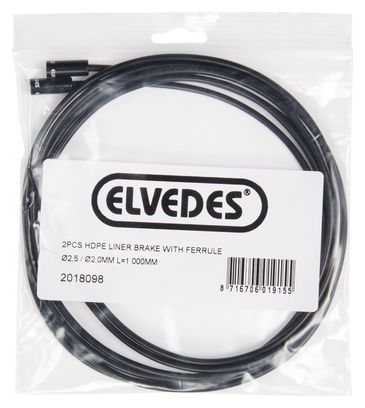 Guide Câbles Elvedes 1000mm Ø2.5/2.0mm Noir (x2)