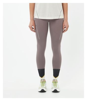 Salomon SHKout Core Long Tights Braun Women