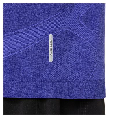 Maglia a maniche corte Asics Road Seamless viola da uomo
