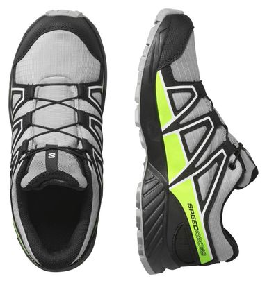 Zapatillas Trail Salomon Speedcross Impermeables Gris/Verde Niño
