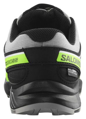 Zapatillas Trail Salomon Speedcross Impermeables Gris/Verde Niño