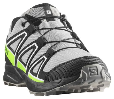 Zapatillas Trail Salomon Speedcross Impermeables Gris/Verde Niño