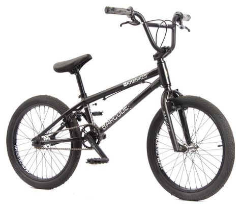 VELO BMX BARCODE LL ADULTE NOIR MAT 10 0KG 20 POUCES KHEBIKES