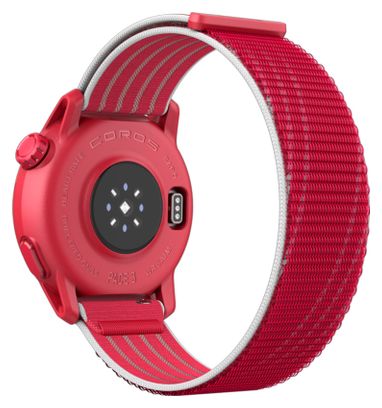 Coros Pace 3 GPS Watch Red Nylon Strap Track Edition