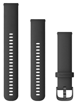 Garmin Quick Release 20 mm Silicone Wristband Black Grey
