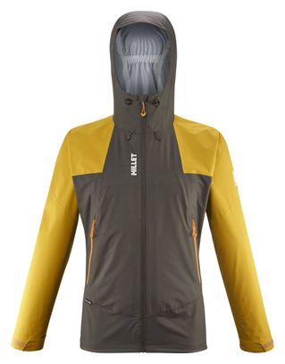 Veste Imperméable Millet Fitz Roy Khaki/Jaune