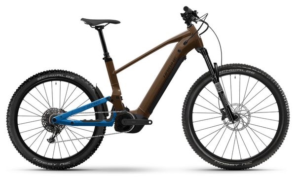 Mountain bike elettrica a doppia sospensione Haibike AllTrail 6 29"/27,5" Shimano 12 velocità, 800 Wh Bosch 120 Nm, marrone/blu 2026
