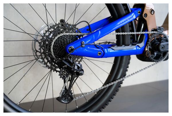 Mountain bike elettrica a doppia sospensione Haibike AllTrail 6 29"/27,5" Shimano 12 velocità, 800 Wh Bosch 120 Nm, marrone/blu 2026