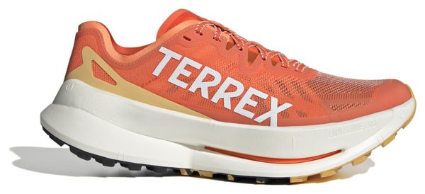 Trail Shoes adidas Terrex Agravic Speed Ultra Orange Blanc Homme